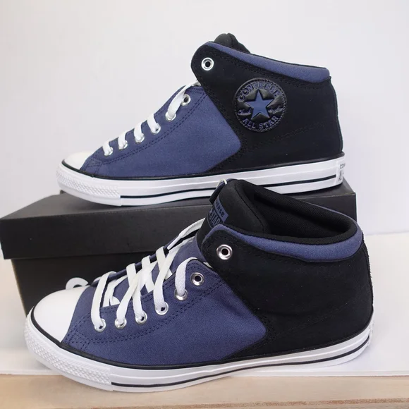 Unisex Converse All Star High Top Sneakers Size 10.5 12.5 Blue/Black NEW